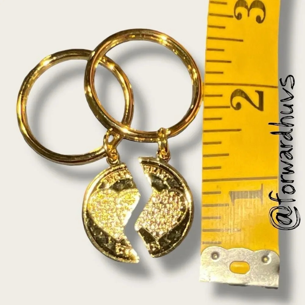 Bundle Sale 3 for $15 | Sweetheart Keychain Set – Split Heart – Genesis 31:49